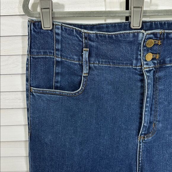 Ann Taylor High Waisted Jeans Size 14 Easy Care Straight - Picture 11 of 12